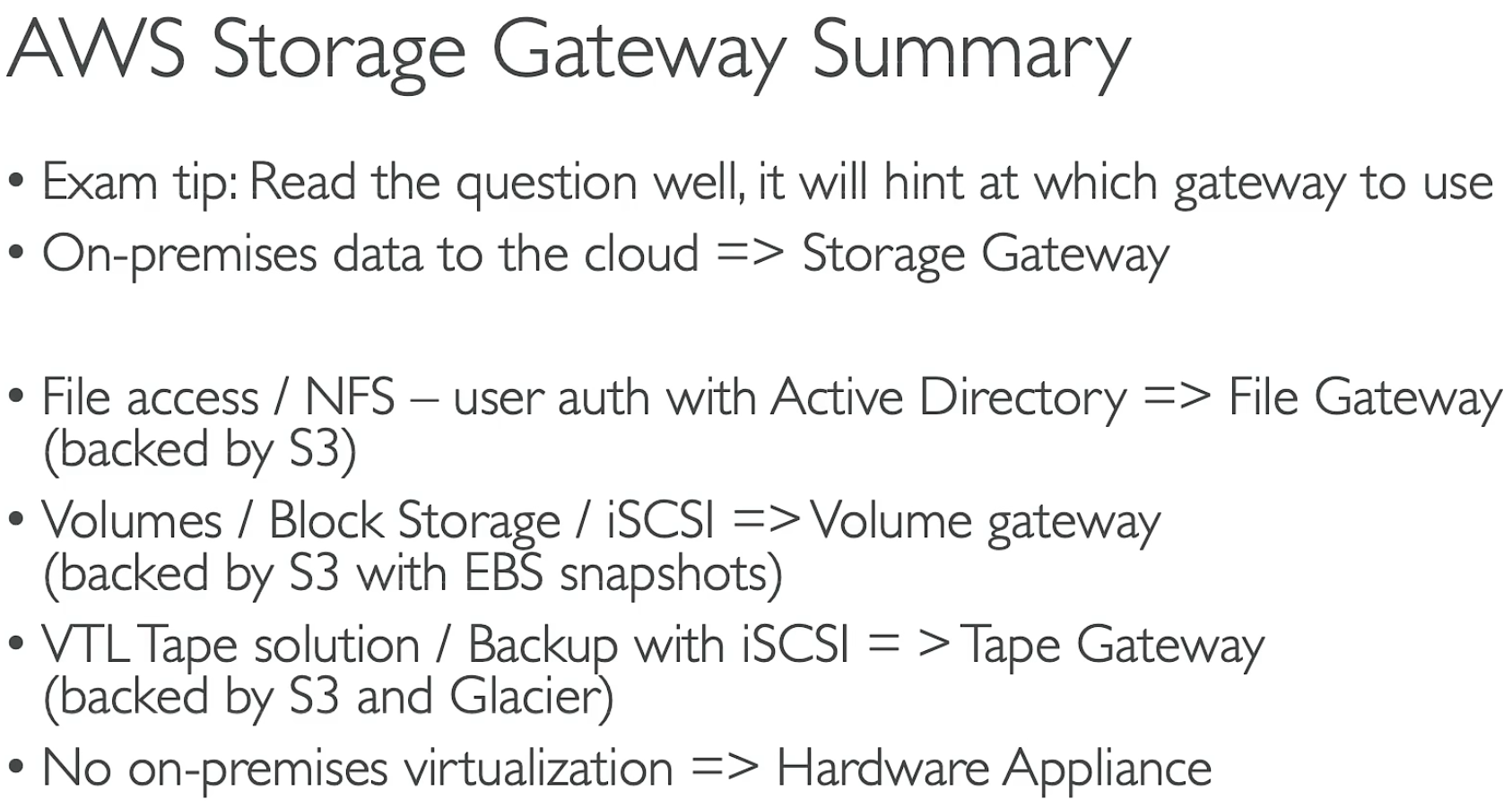 Storage Gateway Use Cases